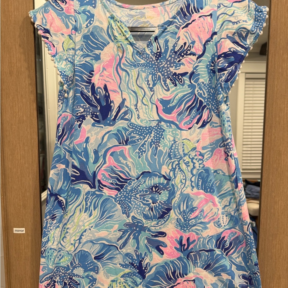 Lily Pulitzer Sz XL Girls Sea Life Print Dress